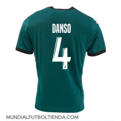 Camiseta RC Lens Kevin Danso #4 Segunda Equipación Replica 2024-25 mangas cortas
